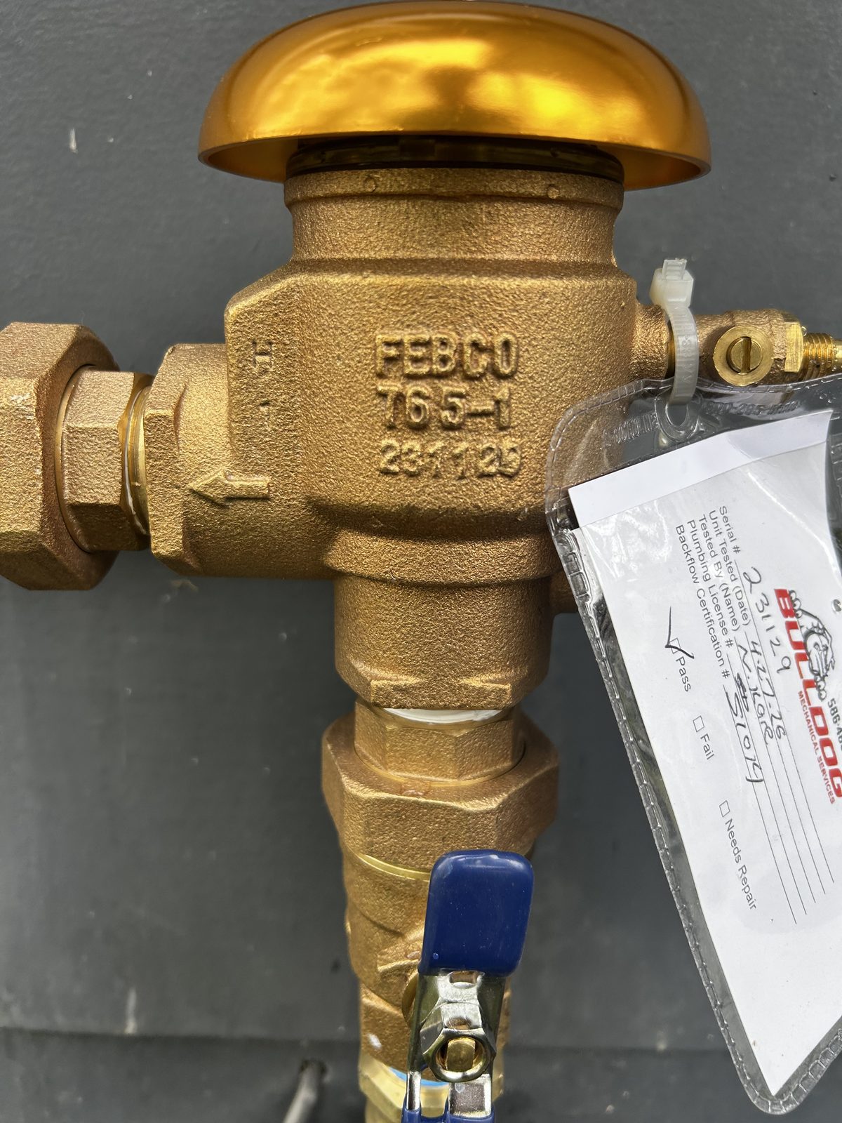 Backflow Testing & Repair project by Bulldog Mechanical
